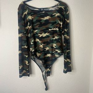 Camo bodysuit